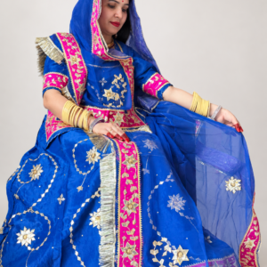 Uppada Fabric Suit with Pure Odhni - Panavi Paridhan