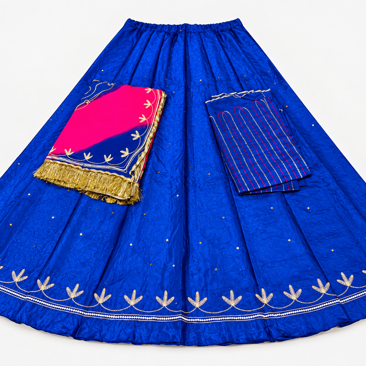 Blue colour ke liye alt text ye rakho: **Maroon Uppada Fabric Suit with Pure Odhni and Aari Magji – Panavi Paridhan**