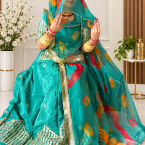 Natural Crepe Suit with Pure Odhni and Plain Magji - Panavi Paridhan