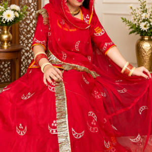 Uppada Fabric Suit with Half Pure Odhni and Aari Magji